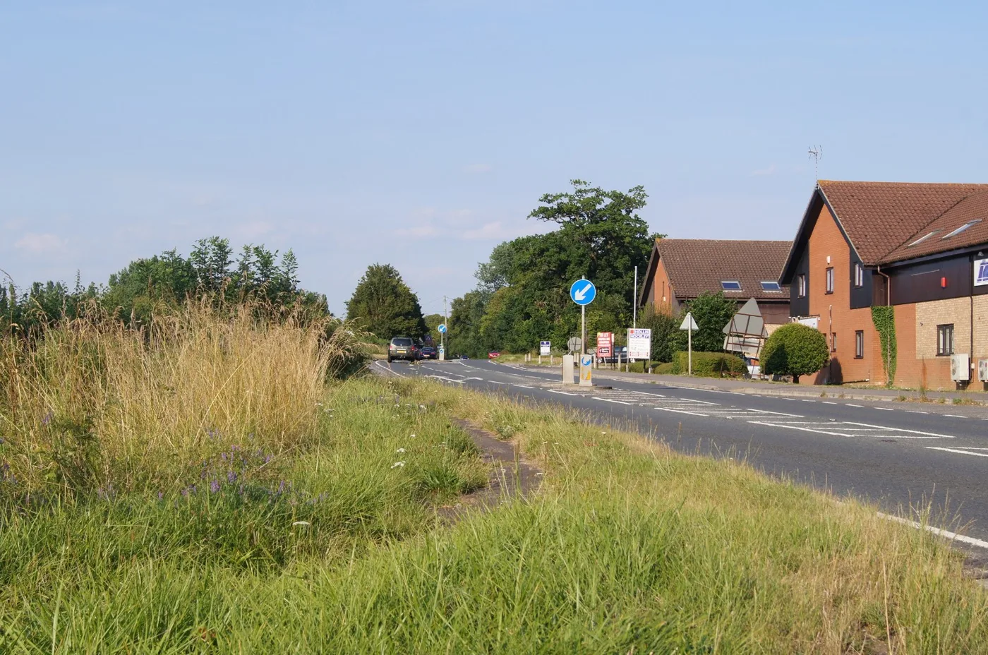 The A30 London Road at Murrell Green, between Hook and Hartley Wintney. The application proposes three new accesses onto this road